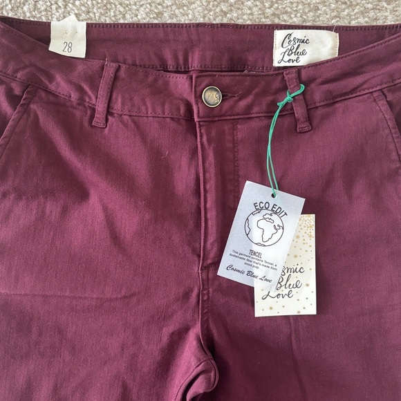 NWT Cosmic Blue Love Cuffed Skinny Pant - Picture 3 of 8